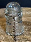 Vintage Hemingray 95 Clear Glass Insulator Made In U s a  With Tie Wire