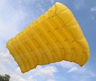 Cricket 145 Sq Ft Skydiving Parachute Reserve Canopy - Yellow - 7 Cell - Mint
