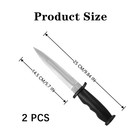 2 Pcs Rubber Martial Art Training Knife Fake Practice Knife For Martial Art T   