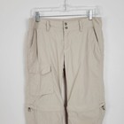 Columbia Khaki Nylon Convertible Rip Stop Outdoor Hiking Tactical Pants