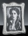 C1985 Art Deco Design Repousse London Sterling Silver Desk Top Picture Frame