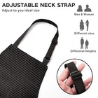 Adjustable Bib Apron With 2 Pockets Chef Cooking Kitchen Restaurant 2 Pack