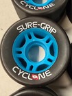 Sure Grip Cyclone Speed Roller Skate Wheels 62mm Black With Blue Core 95a