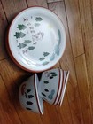 Williams Sonoma 8 Piece Peanuts Snoopy Melamine Dinnerware Set  Excellent Cond 