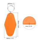 Vintage Motel Keychain  10 Pack Blank Hotel Keychains Key Tag  Bright Orange