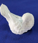Vtg Santini Pair Of White Carved Alabaster Stone Dove Figurines Wedding Garden