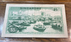 1967 Singapore  5 Note Nice Original Au Chrc