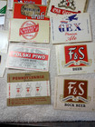 Beer Bottle Label 16pc Lot Assorted Most Pa  Older Labels Advertising  C