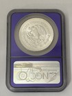 1985 Mo Mexico 1 Onza Silver Coin  999 Ms67 Bert Label Purple Core Ngc