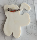 Large Pluto Head Plastic Brooch Disney Vintage Pin 27193
