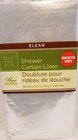 Lot Of 2 home Collection Shower Curtain Liner  Clear  Plastic magnetic 70    X 72   