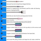 7 Pcs Carbide Nail Drill Bits Set Electric File Manicure Pedicure Nail Art Tools