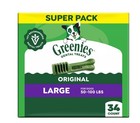 Greenies Original Large Dog Natural Dental Treats - 54 Oz 34 Count