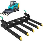Clamp On Debris Fork For 48  Bucket Pallet Fork Attachments Skidsteer Tractor