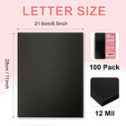 100 Pack 12 Mil Poly Binding Covers sand Texture Binding Presentation Covers 8 5