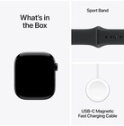 Apple Watch Series 11 42mm Gps Jet Black W  S m Black Sport Band Meqt4lw a