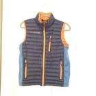 Free Country Boys L  14 16  Blue orange Down Puffer Vest Full Zip Pockets