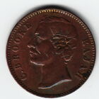 Sarawak 1 2 Cent 1870 Km5 Cu C j brooke 3-year Type Above Average - Nice   Rare 