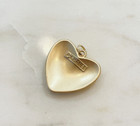 Chanel Gold Heart 25mm Stamped Designer Button