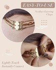 Lucky Necklace Layering Clasp Separator For Stackable 14k Gold And Silver Plated