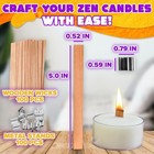 Wood Wicks For Candles Making 100 Pcs  50 Sets      Long Wooden Wicks For Candl   