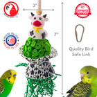 Bonka Bird Toys 2450 Moo Cow Munch Sola Chew Forage Parrot Cage Toy Conure Pet