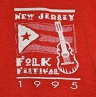 Vintage New Jersey Folk Festival 1995 Volunteer Red T Shirt Size Xl Nj