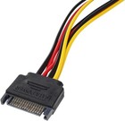For Ssd Hdd Hard Drive Sata Power Y-splitter Cable 15-pin Male To Female Adapter