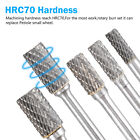 1 4   Double Cut Tungsten Steel Carbide Rotary Burr Die Grinder Shank Bit Set Us