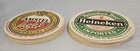 Lot Of 13 Cardboard Beer Coasters Two Sides Amstel Light   Heineken New