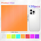 120 Pcs Colored Cellophane Sheets  Easily Shaped Cellophane Paper  Cellophane Wr