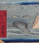 Antique Japanese Woodblock Print By Ikkei Shosai - Shellfish Gathering C 1871