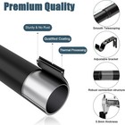 Curtain Rods For Windows 18  To 28  matte Black single Window Rods 1  Diameter