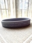 Christian Scripture Bible Verse Silicone Wristband Bracelet Luke 1 37
