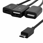 3 In1 Male To Female Micro Usb 2 0 Power Charging Host Otg Hub Cable Adapter
