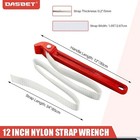 12 Inch Pipe Strap Wrench   Adjustable Nylon Strap Wrench Oil Filter Strap Opene