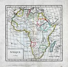 1809 Delalain Map Africa Guinea Ethiopia Nubia Egypt Congo Benin Hotentots South