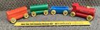Vtg 1950   s Playskool Wooden Pull Train Set 4 Pieces Beautiful Condition