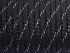 7 Strand Core 550lb Paracord Parachute Type Iii-100ft  black Gray 86     Cord La