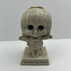 Vtg 1970 Russ Berrie Wallace Berrie Sillisculpt Unbreakable Figurine Kitsch Usa