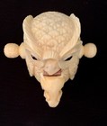 Vintage Novelty Carved Owl W  Mouse Tape Measure Rare