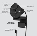 Logitech Brio 301 Vu0065  860-000636  Black Wired Usb-c 4k Ultra Hd Webcam