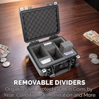 Casematix Waterproof Graded Coin Case For 42 Pcgs Ngc Coin Slab Storage Box