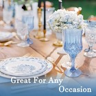 Plastic Wine Glasses Plastic Goblets  100 Blue 