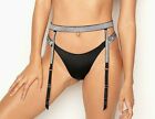Victorias Secret Very Sexy Shine Strap Garter Belt Rhinestone Bling Xs s M l