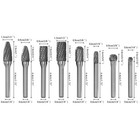 8pcs Tungsten Carbide Burrs 8mm Rotary Burr Set Head 1 4   Shank Die Grinder Bit