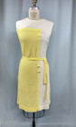 Vintage Dress Size Medium Yellow White Go Go Mod 60s 70s R   K Originals