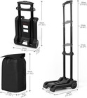 Selorss 110 Lb Folding Lightweight Utility Cart 2 Wheels For Luggage Travel