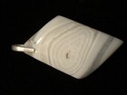 New Price  Huge Vintage Argentinian Banded Agate Pendant