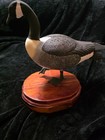 Hand-carved   Painted Wood Canada Goose In Walking Pose By David Ward Folk Art